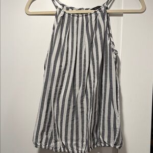 Striped Halter Neck Top